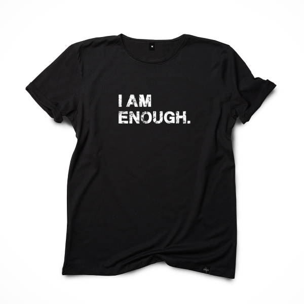 MARTYNA.WORLD NEW EDITION Tshirt 'I AM ENOUGH' black