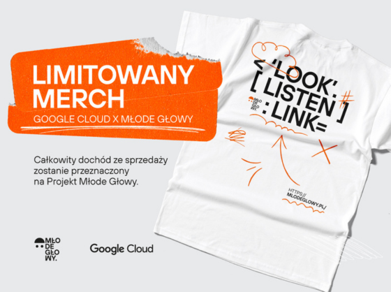 Merch Google Cloud x Młode Głowy