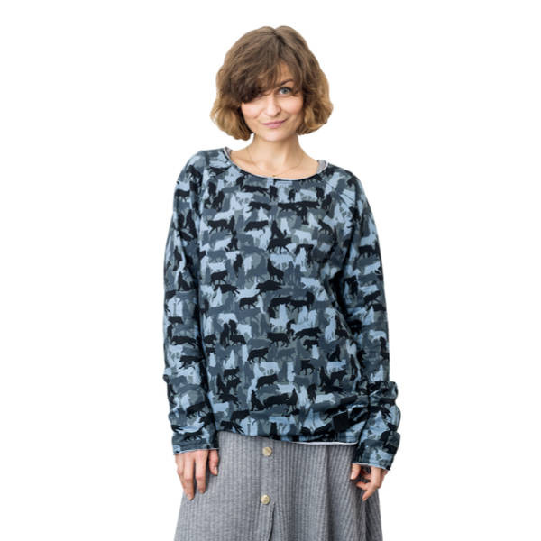 BLUZA OVERSIZE #FREEDOM MORO - ROZMIAR M/L