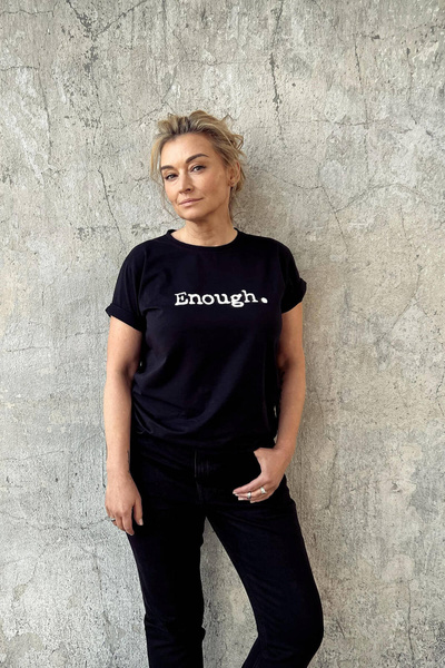 T-shirt 'ENOUGH.' black