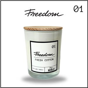 Świeca FREEDOM 01 - fresh cotton