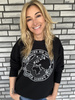Bluza oversize 'NIEMOŻLIWE NIE ISTNIEJE' - czarna