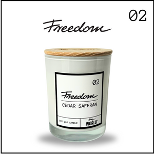 Świeca FREEDOM 02 - cedar saffran