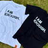 T-shirt new edition 'I AM ENOUGH.' - black