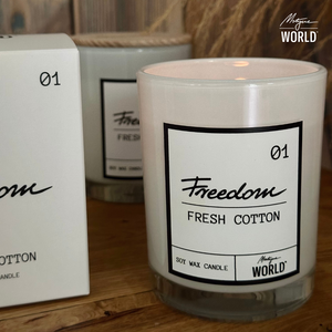 Świeca 'FREEDOM' 01 - fresh cotton