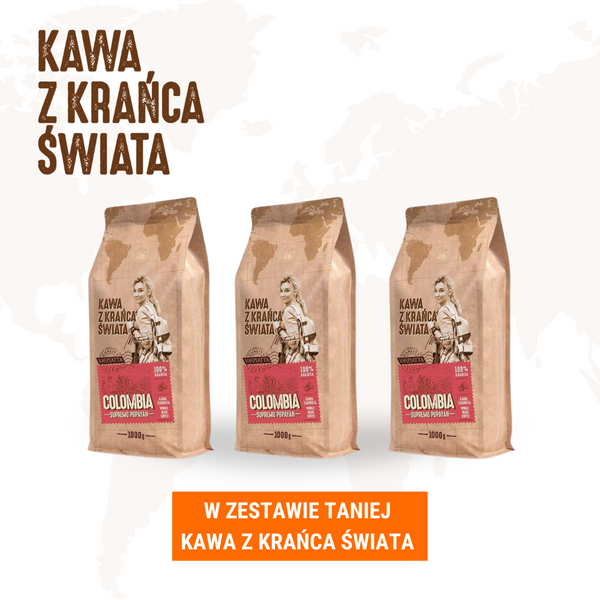 Zestaw: Kawa z krańca świata COLOMBIA x 3