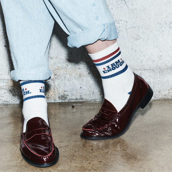 Ciepłe skarpety I AM ENOUGH.