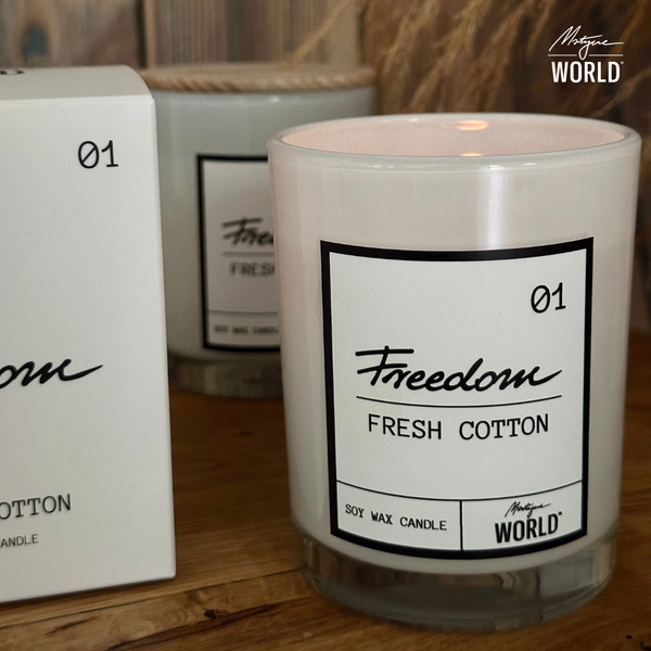 Świeca FREEDOM 01 - fresh cotton