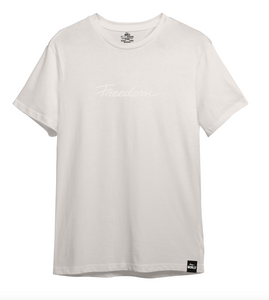 T-shirt oversize 'FREEDOM' - off-white