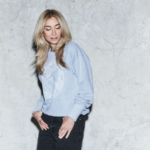 Bluza oversize 'NIEMOŻLIWE NIE ISTNIEJE' - szara