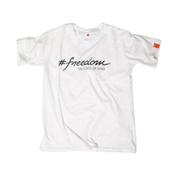 T-shirt #FREEDOM white