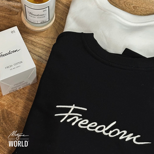 Bluza oversize 'FREEDOM' - czarna
