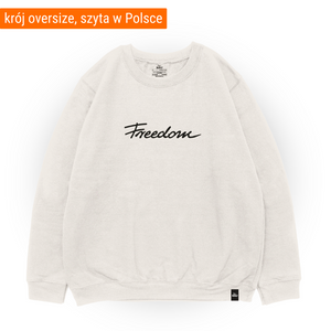 BLUZA OFF-WHITE OVERSIZE FREEDOM