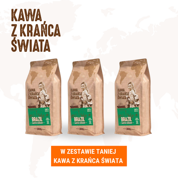 Zestaw: Kawa z krańca świata BRAZIL x 3