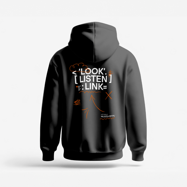 Bluza Google Cloud x MŁODE GŁOWY® - BLACK UNISEX