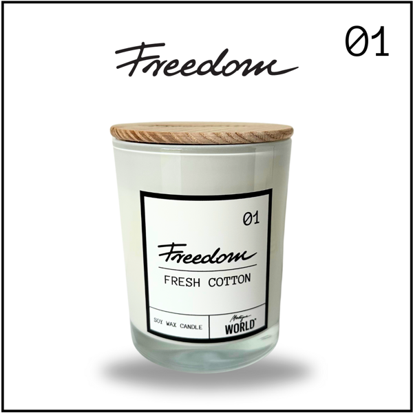 Świeca FREEDOM 01 - fresh cotton