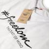 T-shirt #FREEDOM white